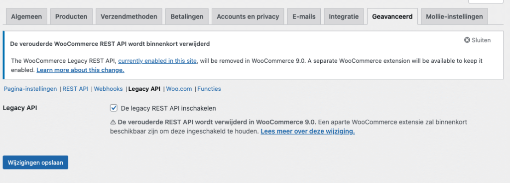 woocommerce legacy api